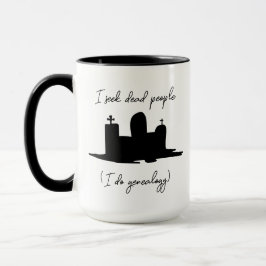 Taza Genealogía busco la piedra de cabeza de los muerto