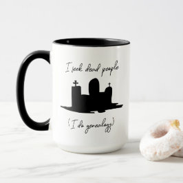 Taza Genealogía busco la piedra de cabeza de los muerto