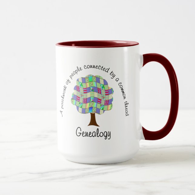 Taza Genealogía del trabajo en mosaico (Derecha)