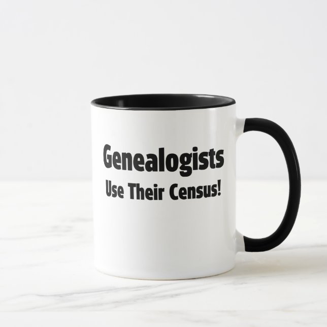 Taza Genealogistas Usan Su Censo (Derecha)
