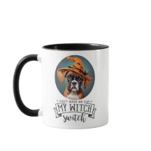 Generación de IA| Boxer| Bruja de Halloween