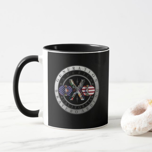 Taza Generación X California (Con donut)