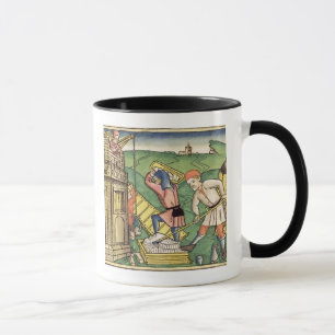 Taza Génesis 11 1-9 que construye la torre de Babel, d