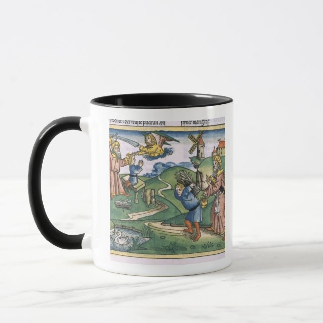 Taza Génesis 21 1-14 Abraham que ofrecen para arriba de (Izquierda)