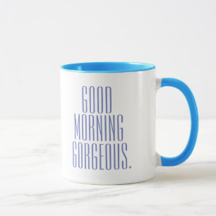 Taza Genial Moderno y Clásico Buenos Días Hermosa