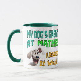 Taza Genio matemático, diversión, meme de Personalizado