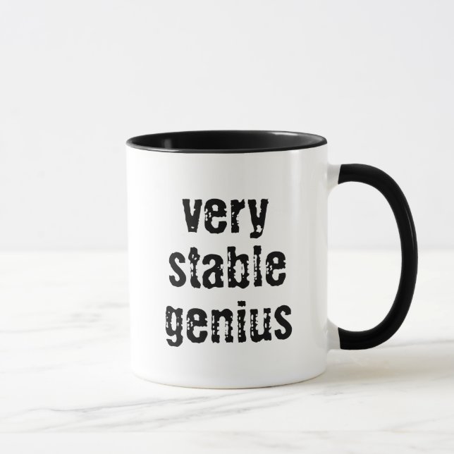 Taza Genius muy estable Black 11 oz Combo Mug (Derecha)