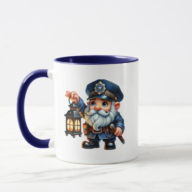 Taza Genoma de policía de Guay agrega monograma (Izquierda)