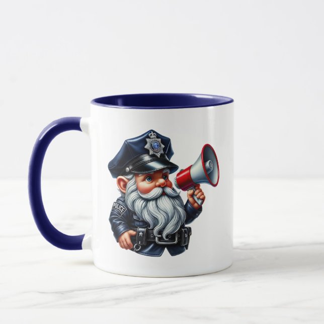 Taza Genoma de policía de Guay agrega monograma (Izquierda)