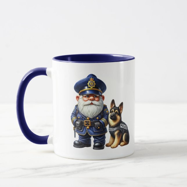 Taza Genoma de policía de Guay agrega monograma (Izquierda)
