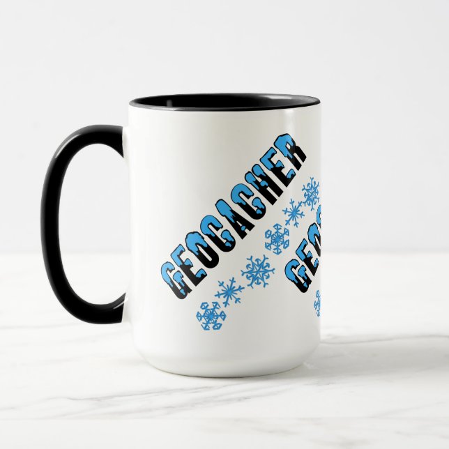 Taza Geocacher con cubierta de nieve (Izquierda)