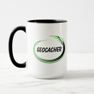 Taza Geocacher Green Splash