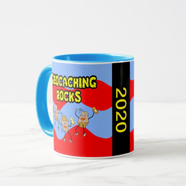 Taza Geocaching Rocks (Anverso izquierdo)
