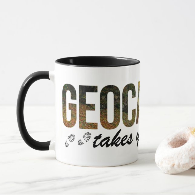 Taza Geocaching Te Lleva A Lugares Geocacher Gift Mug (Con donut)