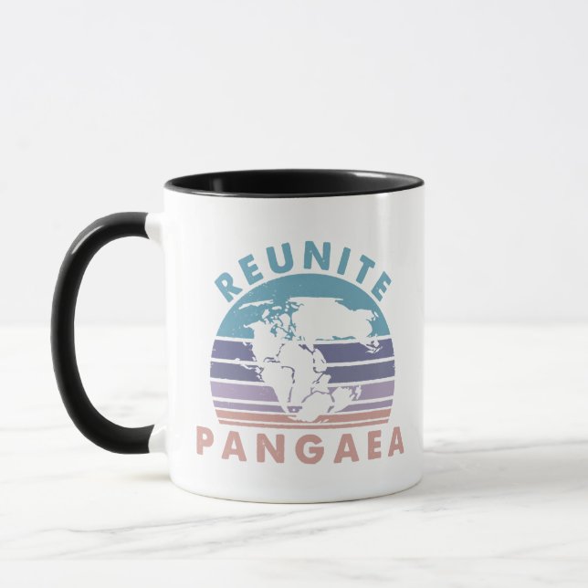Taza Geologista Gift divertida Geología Reúne Pangeae (Izquierda)