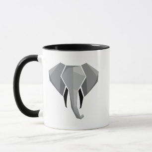 Taza Geometría Cabeza elefante