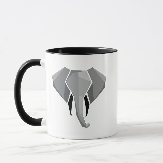 Taza Geometría Cabeza elefante (Izquierda)
