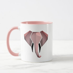 Taza Geometría Cabeza elefante