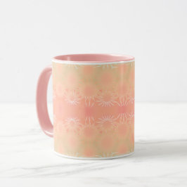Taza Geométrica de verde, melón, melón y coral