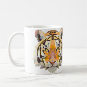 Taza geométrica del tigre