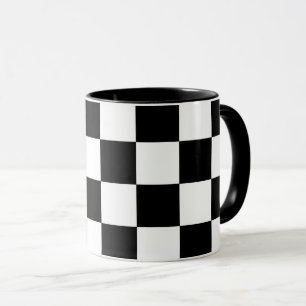 Taza Geométrica en blanco y negro