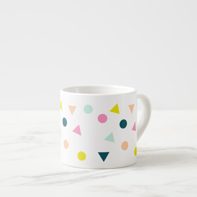 Taza geométrica en colores pastel linda del modelo (Derecha)