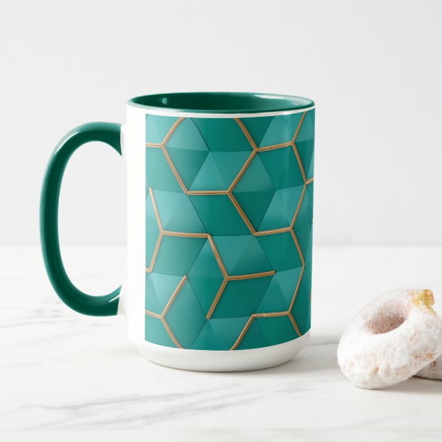 Taza geométrico (Con donut)
