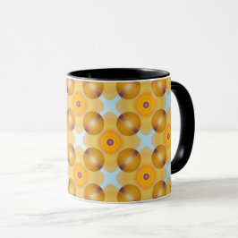 Taza Geométrico amarillo inusual