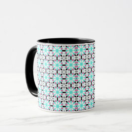 Taza Geométrico floral moderno