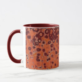 Taza Geométrico rojo y Naranja