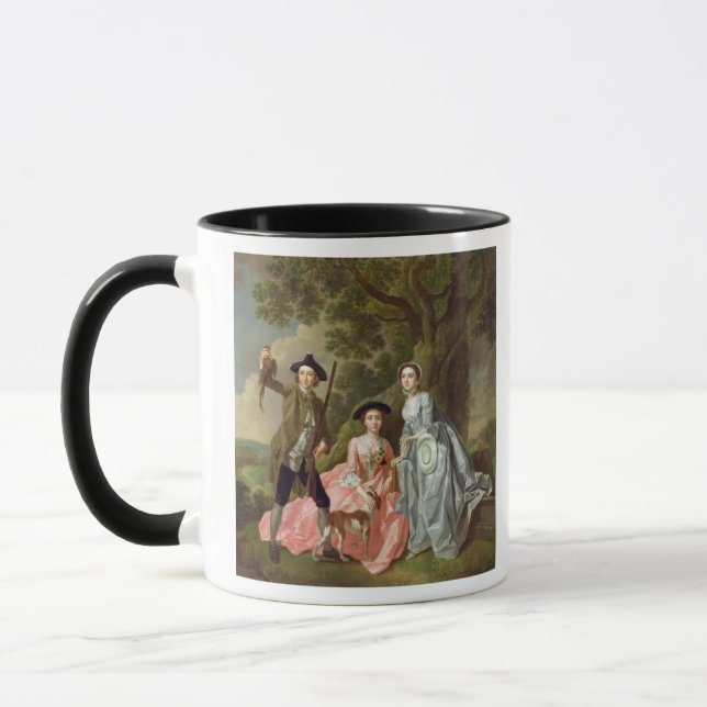 Taza George Rogers con su esposa, Margaret, y su SIS (Izquierda)