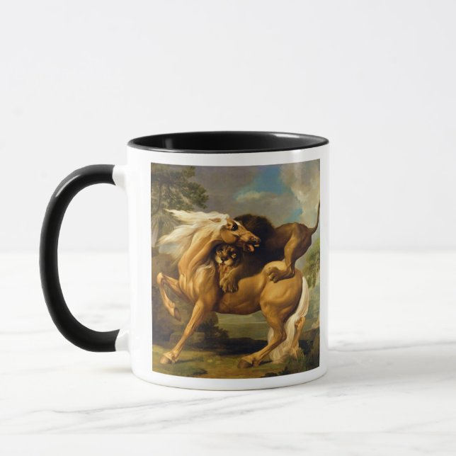 Taza George Stubbs el | un león que ataca un caballo, (Izquierda)