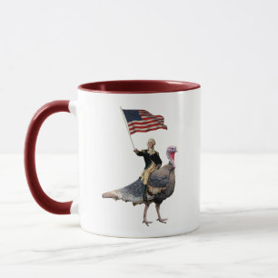 Taza George Washington Dando Un Gracias En Turquía