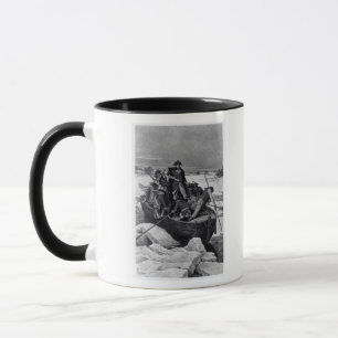 Taza George Washington que cruza el río Delaware