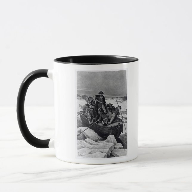 Taza George Washington que cruza el río Delaware (Izquierda)