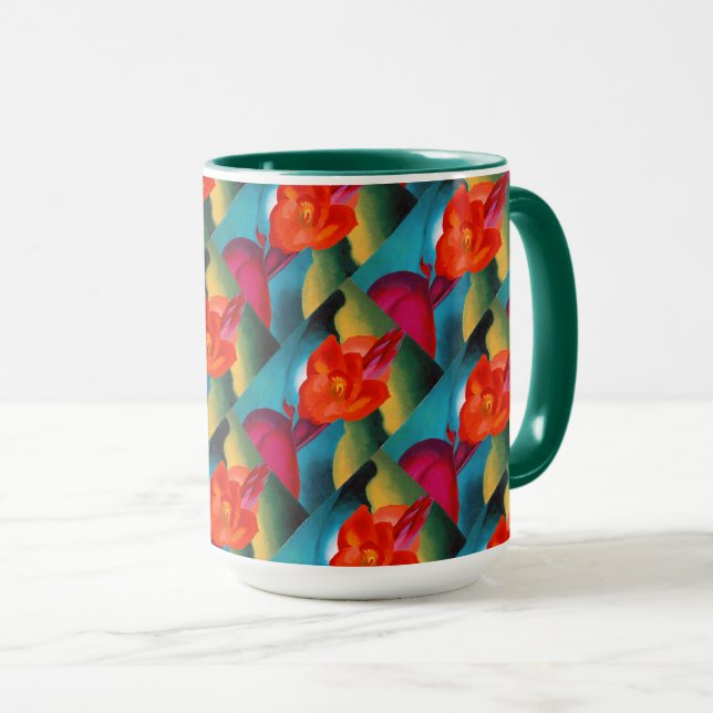 Taza Georgia O'Keefe 1919 Red Canna (Anverso derecho)