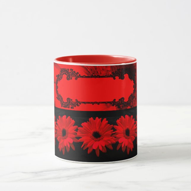 Taza Gerbera Daisy Mug personalizado (Centro)