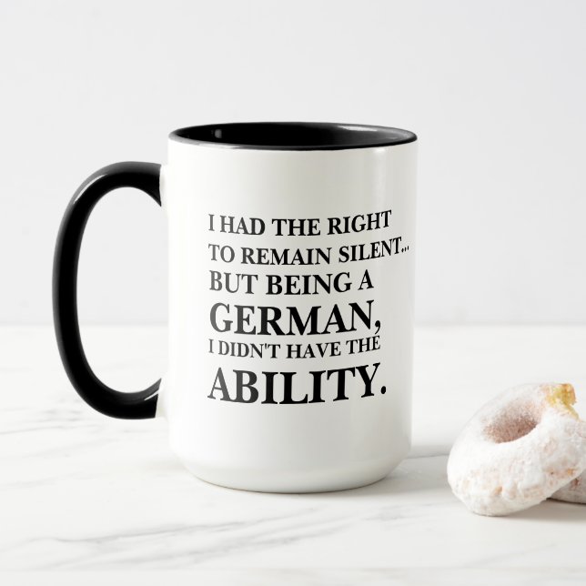 TAZA GERMAN HUMOR (Con donut)