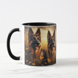 TAZA GERMAN SHEPHERD DUO -205-