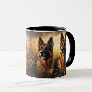 TAZA GERMAN SHEPHERD DUO -205-