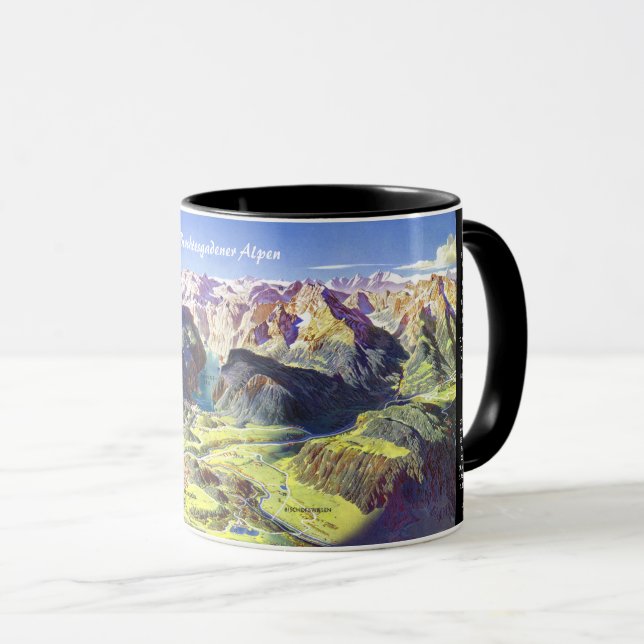 Taza " Germany: 2021 - Alps Berchtesgaden Panorama Mug (Anverso derecho)