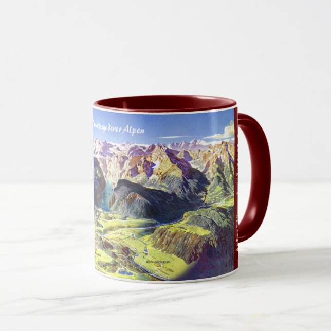 Taza " Germany: 2021 - Alps Berchtesgaden Panorama Mug  (Anverso derecho)