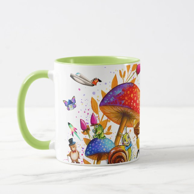 Taza Get Happy (Todo Bagel Mug de Cindy Thornton) (Izquierda)