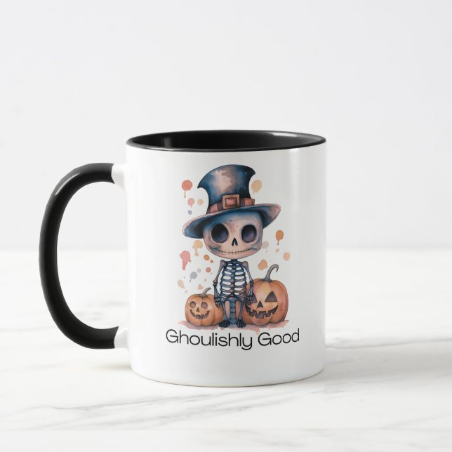 Taza Ghoul Skeleton Halloween Mug (Izquierda)