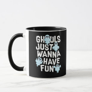 Taza Ghouls solo quiere divertirse con el diseño de mem