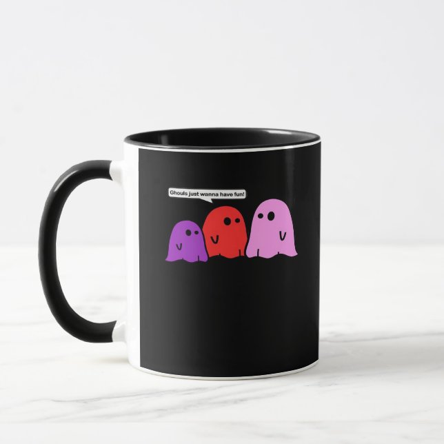 Taza Ghouls solo quiere divertirse con la tendencia de  (Izquierda)