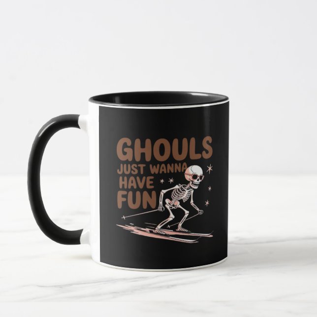 Taza Ghouls Solo Quiere Divertirse En Halloween Y Caer (Izquierda)