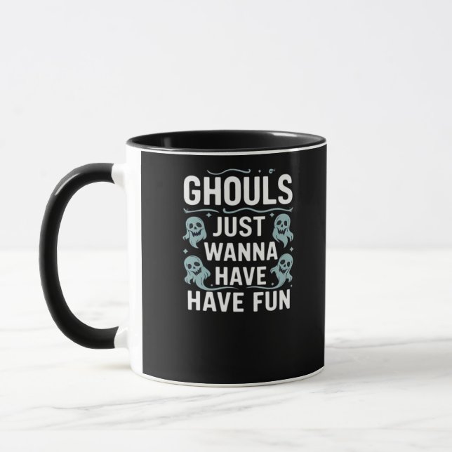 Taza Ghouls solo quiere divertirse - Groovy Halloween (Izquierda)