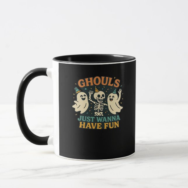 Taza Ghouls solo quieren tener un diseño divertido bási (Izquierda)