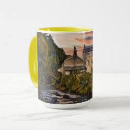 Taza Gibson Mill, Hardcastle Crags Pintura al óleo